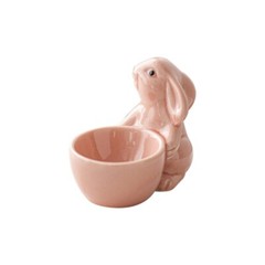 Compact Eggs Holder Rabbit Shape Household Eggs Holder Ceramic Eggs Tray