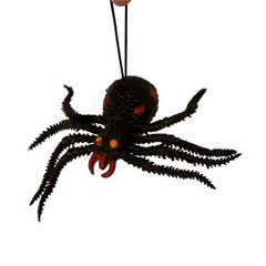 1990s Halloween Black Spider Decoration Hanging Scary Prop Decor Creepy Horror