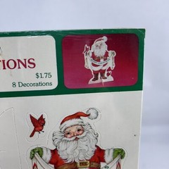 Hallmark Merry Santa Christmas Table Decoration Party Favor 5 Pack Lot Sealed