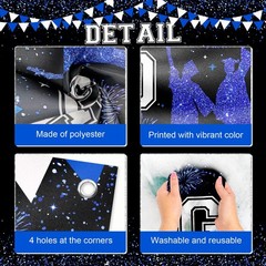Graduation Decorations XtraLarge Blue Congrats Grad Banner Class of 2026 Yard…