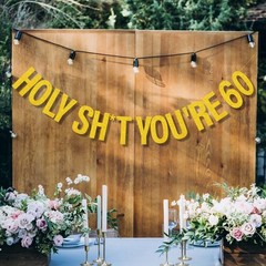 60th Birthday Decorations Women Men Gold Glitter Birthday Decoration Party S…