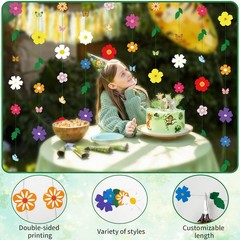 2 Pcs x 13ft Spring Flower Garland Wildflower Party Decor, Wildflower Paper