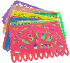 6 Pack Mexican Banner Party Banner 18FT iesta Cinco De Mayo Papel Picado Banners