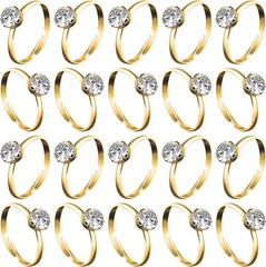 36 Packs Diamond Engagement Rings Bridal Shower Rings for Wedding Table Decor…