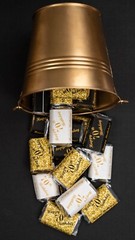 70th Birthday Miniatures Candy Bar Wrapper, (Set of 60) CANDY NOT INCLUDED