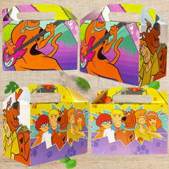 scooby doo GIFT Box decoration centerpiece favor party supplies display