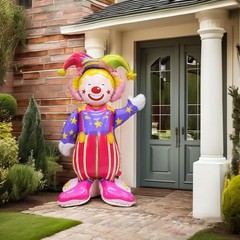 circus decorations 2Pack 4D Standing 47.6 Inch Huge Smiling Circus Clown alum…