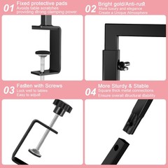 Adjustable Tabletop Arch Stand with Clamps