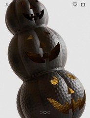 Black Stacked LED Pumpkin Decoration New With Tags