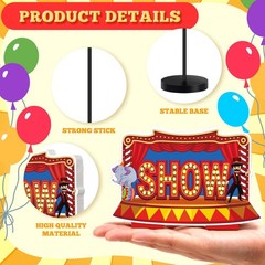 6 Pcs Carnival Party Decor Carnival Circus Decoration for Table Centerpieces …