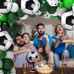 122PCS Soccer Birthday Party Decorations Set for Boys, Includes Banner, Balloons