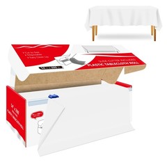 54 Inch x 200 Feet White Plastic Tablecloth Roll Cut to Size Disposable Table…