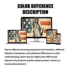 Door Banner Backdrop U.S. Independence Day Decor 35.4×70.86 Inches Polyester Vin