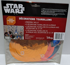 Star Wars EP 7 Swirl Decorations~Star Wars EP Vll Birthday Party Hanging Swirls