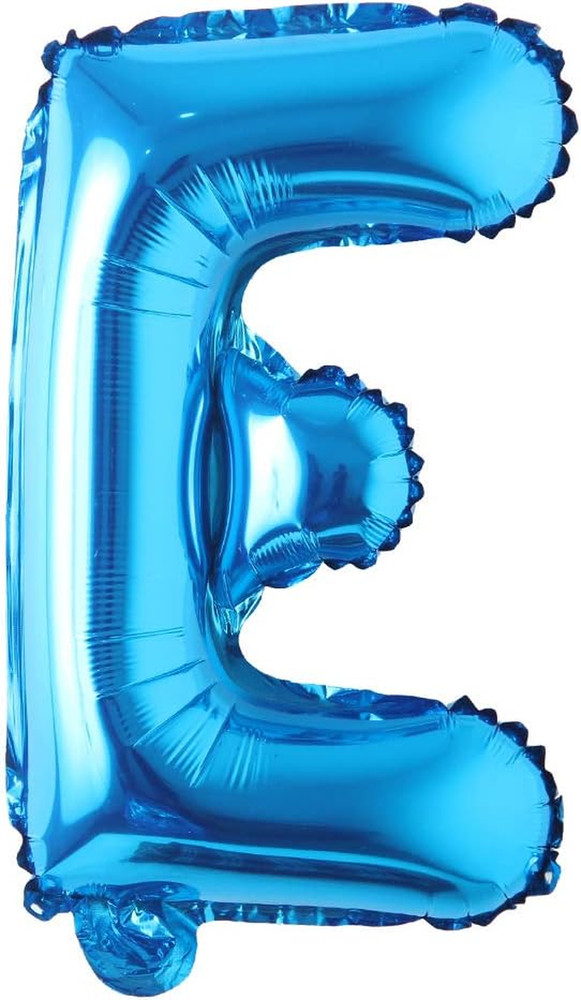 16″ Inch Single Blue Alphabet Letter Number Balloons Aluminum Hanging Foil Film