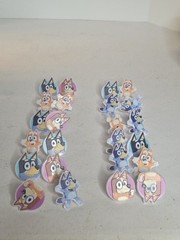 Bluey So Much Fun Rings, 24 Cupcake Decorations Featuring Bluey, Bingo Open Box