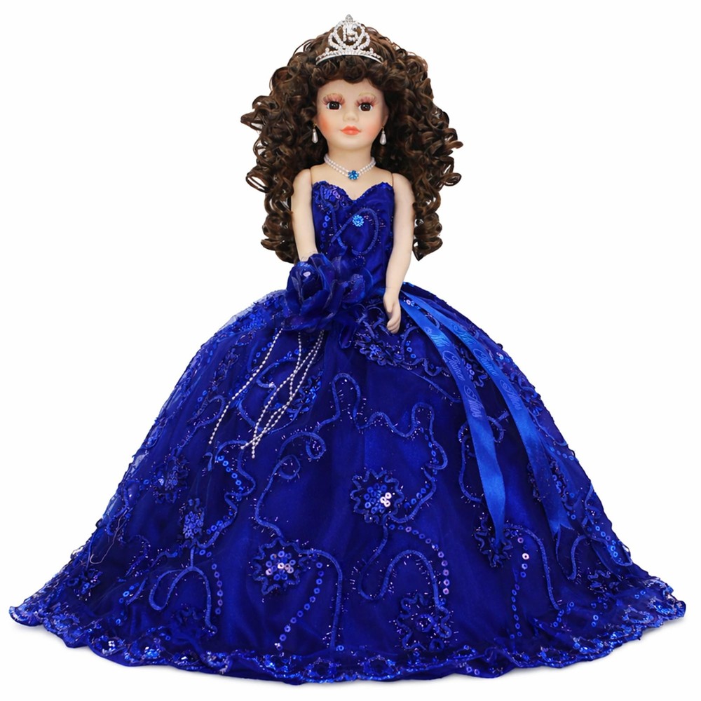 18” Quinceañera Last Doll with Umbrella Dress Stand – Última Muñeca Mis Quinc…