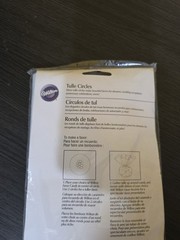 New/Sealed Wilton White Tulle Circles for Party Decorations Free Ship