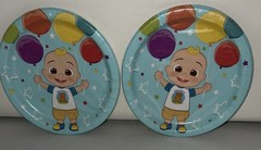 Cocomelon Birthday Party Supplies 1 Table Cover & 16 Plates+ 32 Luncheon Napkins