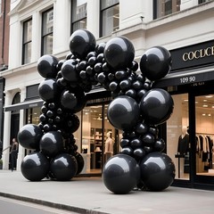 Black Balloons 9pcs 36 Inch Extra Large Big Jumbo Giant Matte Black Latex Hel…