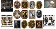 Waterproof 3D Changing Face Portraits – 12 Pack Horror Wall Decor for Halloween