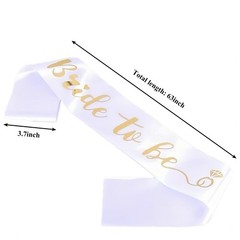 Luwigs Bride to Be Sash for Bridal Shower Bachelorette Party Wedding Engagem…