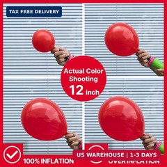 PartyWoo Red Balloons 140 pcs Different Sizes of 18 12 10 5 Inch Red Balloon Arc