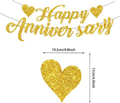 50Th Anniversary Decorations, White Gold 50Th Wedding Anniversary Decorations- B