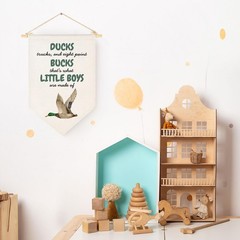 Mallard Ducks Nursery Decor Baby Stuff, Boy Hunting Decor, Duck Flag Sign, Ca…