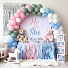 Pastel Blue Green Pink White Balloons, Muted Rainbow Dusty Pink Blue Sage Green