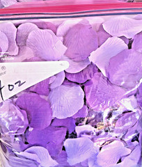 Lilac Lavender Purple Shades – Light, Medium & Dark Faux Silk Flower Petals