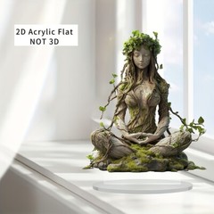 2D Flat Acrylic Goddess Statue Acrylic Flat Desktop Decoration