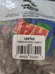 Prehistoric Party Crepe Streamer Dinosaur Happy Birthday 1pc 30 Feet