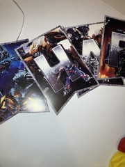 Transformers Birthday Party Bundle Banner + 22 Balloons + 12 Cupcake Toppers
