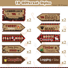 20 Pieces Party Direction Signs Decor, Welcome Directional Signs for Birthday Sh
