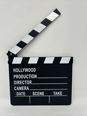 Hollywood Clapboard Clapper Clap Board Movie Director’s Prop Chalkboard – NEW