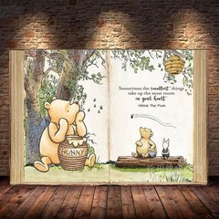 Winnie the Pooh Backdrop Happy Birthday Party Photo Background Banner Decor