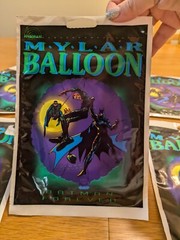 Batman Forever 1995 Mylar Balloon Anagram Warner bro DC Comics Lot Of 6