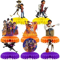 Coco Honeycomb Centerpieces 8pcs 3D Table Decorations Party Supplies
