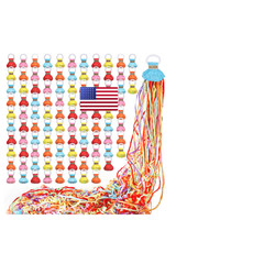 Slofunife No Mess Streamers 100Pack Colorful Confetti Poppershand Throw Party