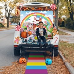 Fanfanwin 39 Pcs Halloween Trunk or Treat Car Decorations Kits Car Archway