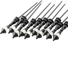 10Pieces 1:87 HO Scale Model Railway Yard Street Scenery Light LED Lamppost
