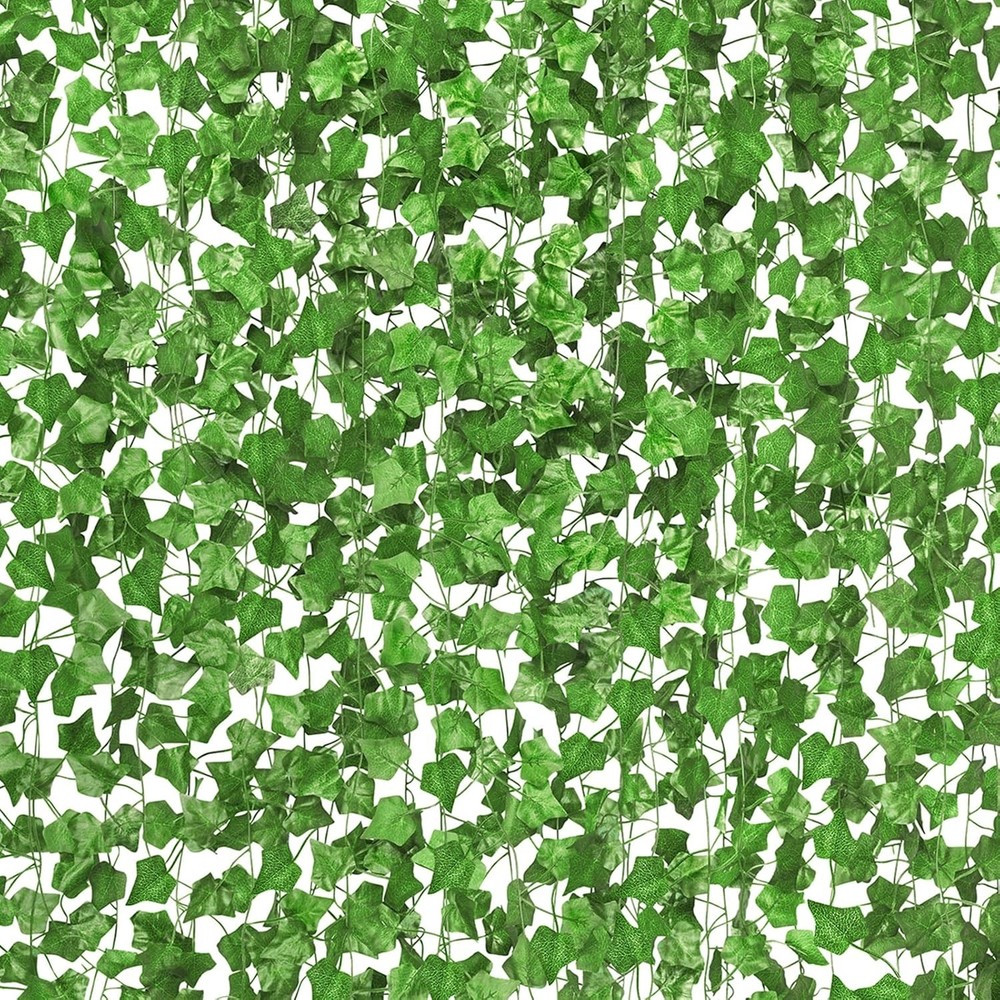 14 Pack 98Ft Artificial Ivy Garland,Ivy Garland Fake Vines UV Resistant Green