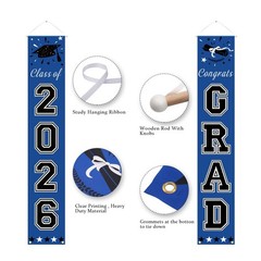 DAZONGE 2026 Graduation Decorations Blue, Congrats Grad Porch Banner for Any …