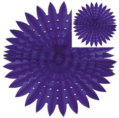 3 PACK – 24IN PAPER TISSUE HONEYCOMB FAN DECOR PURPLE/VIOLET BIRTHDAY WEDDINGS