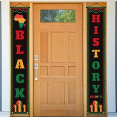 Black History Month Front Door Banner February Black Pride Juneteenth Indoor …