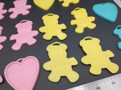 24 Vintage ‘1999 Premium Balloon Acces’ Plastic Balloon Weights Colorful #1668