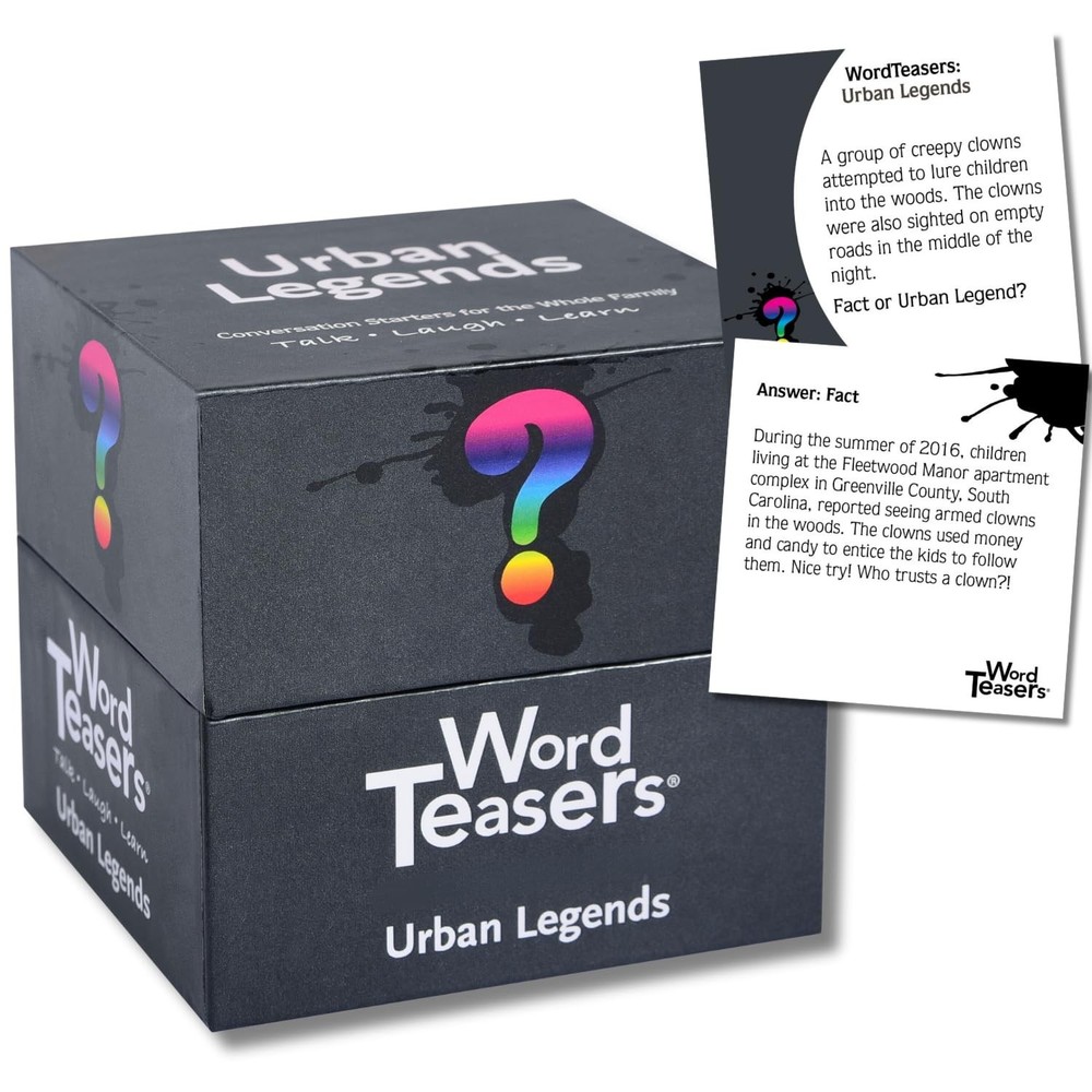 ? WORD TEASERS Random Topic Conversation Starters – Fun Trivia Cards for Fami…