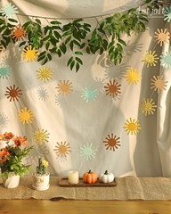 Sunshine Garland 2 Pcs Blue Brown First Trip Around the Sun