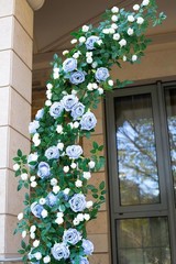 6FT Bendable Flower Garland, Artificial Rose Vine Hanging Floral Garland